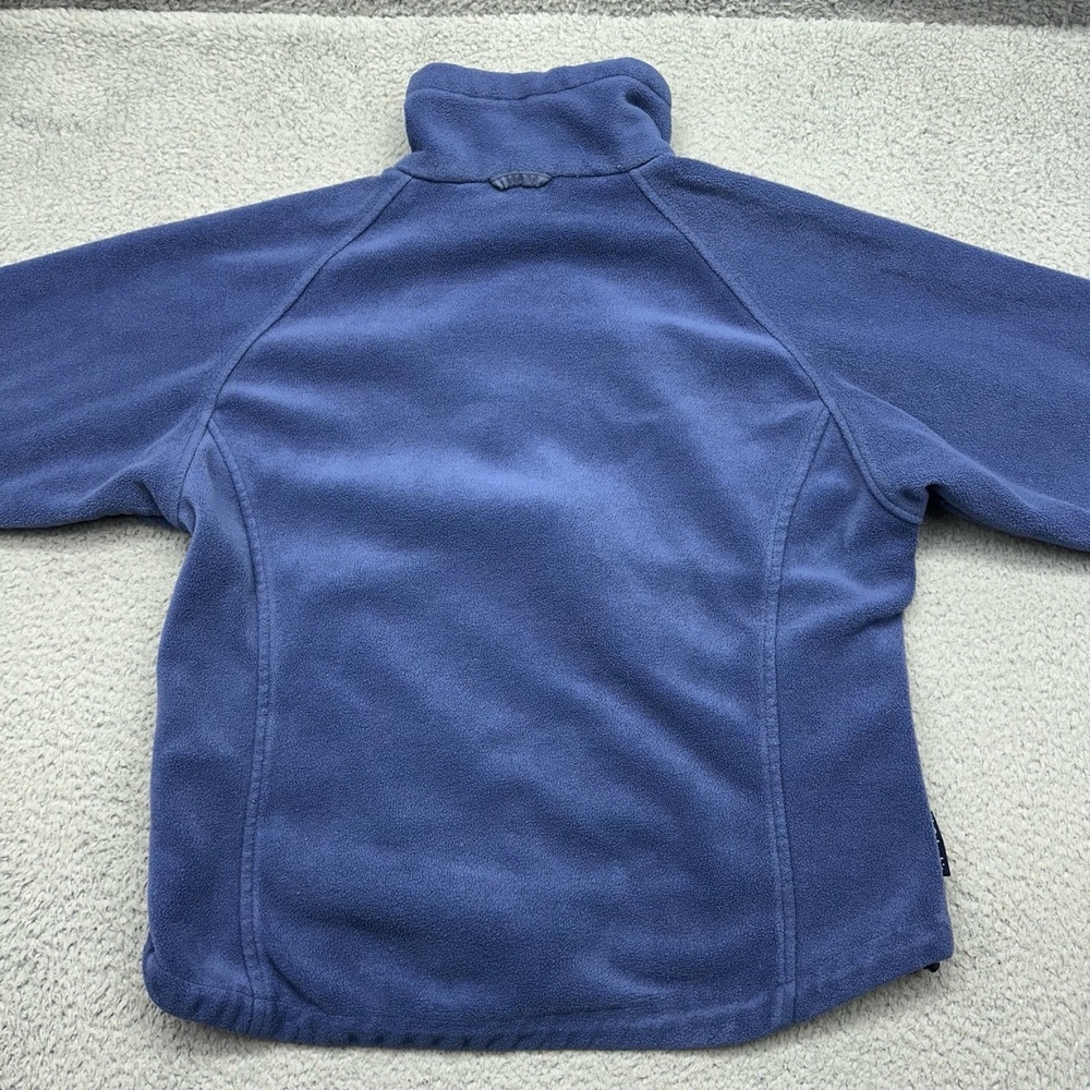 Columbia SL7144 Vintage Womens Medium Blue Full Zip Fleece Jacket Activewear - Picture 12 of 12